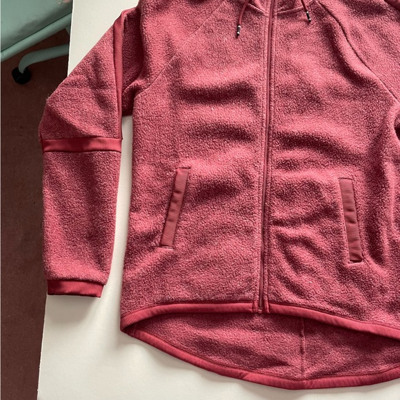 💚3/$15💚 SMALL / NIKE / rust orange zip up fleece hoodie - Picture 5 of 8